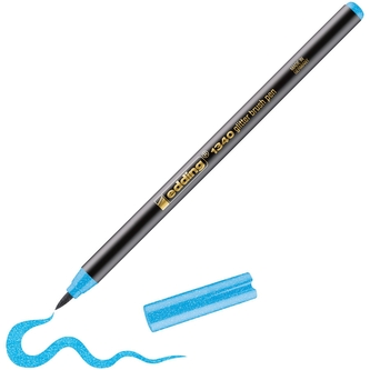 Štětcový popisovač EDDING 1340, třpytivě azurově modrý