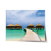 Plakát Bungalovy na moři: 120x80 cm