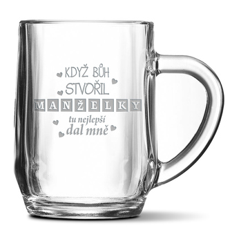 Půllitr Když Bůh stvořil manželky: 0,5 Půllitr Když Bůh stvořil manželky: 0,5