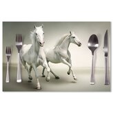 Prostírání Dva bílí koně: 40x30cm