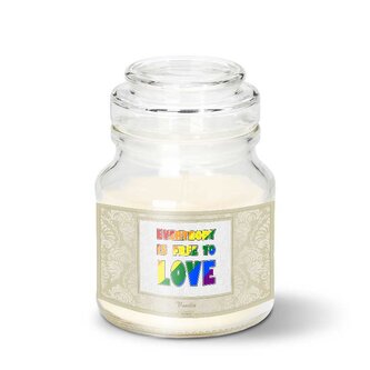 Svíčka Everybody is free to love: 120 g