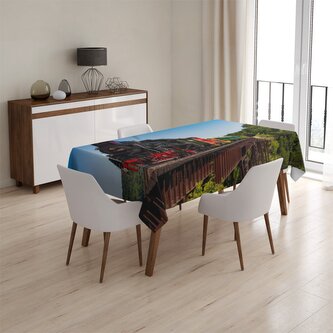 Ubrus Vlak na mostě: 130x130 cm