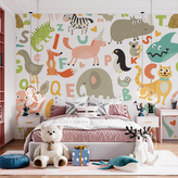 Tapeta Zoo abeceda: 336x220 cm