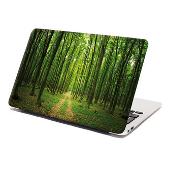 Samolepka na notebook Cesta v lese: 29x20 cm
