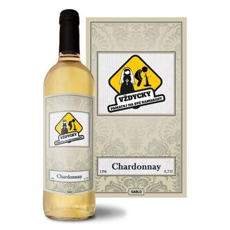 Bílé víno Vždycky pamatuj na svoje kamarády: 0,75 l 