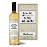 Bílé víno Já mám nejlepšího přítele na světě: 0,75 l 