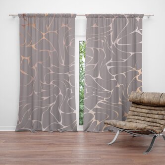 Závěs Béžové vzorce: 2ks 140x250cm