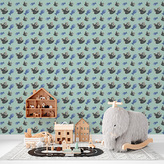 Tapeta kočky a rybičky : 208x125 cm