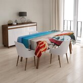 Ubrus Loďky na pláži: 130x130 cm
