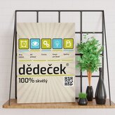 Dárková cedulka Dědeček: 30x40 cm