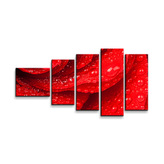 Obraz - 5-dílný Květ růže: 100x60 cm