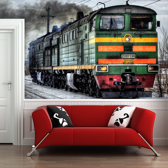 Tapeta Lokomotiva: 125x75 cm