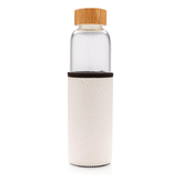 Skleněná lahev s rukávem, 550ml, XD Design, bílá