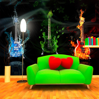 Tapeta Kytary: 336x220 cm