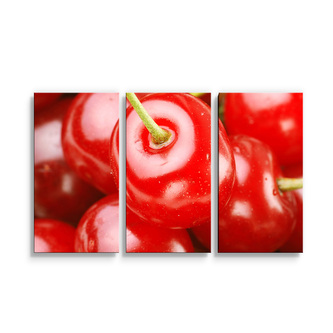 Obraz - 3-dílný Třešně: 120x80 cm