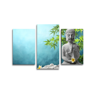 Obraz - 3-dílný Buddha: 75x50 cm