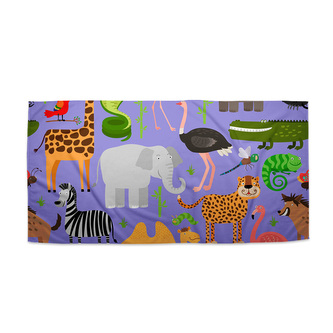 Ručník Animované safari: 50x100 cm