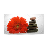 Ručník Gerbera s kameny: 50x100 cm