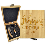 Dárková sada na víno Nejlepší dcera: 147×168×49 mm