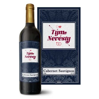 Červené víno Tým nevěsty: 0,75 l 