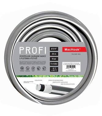 zahradní hadice PROFI 3/4" 20m šedo-bílá