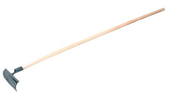 Hrábě kovové 14z s násadou