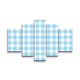 Obraz - 5-dílný Čtvercový vzor: 125x90 cm