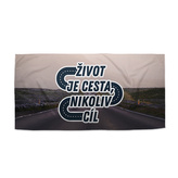 Ručník Život je cesta, nikoliv cíl: 30x50 cm