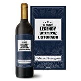 Červené víno Ty pravé legendy se rodí v listopadu: 0,75 l 