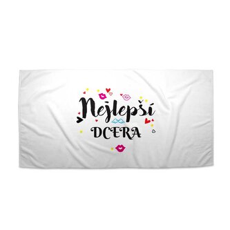 Ručník Nejlepší dcera: 70x140 cm