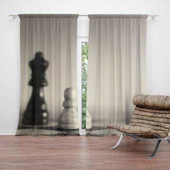 Závěs Šachy: 2ks 140x250cm Závěs Šachy: 2ks 140x250cm