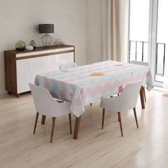 Ubrus Barevná srdíčka: 90x90 cm