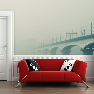 Tapeta Železniční most: 336x220 cm Tapeta Železniční most: 336x220 cm