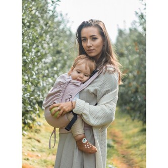 Kinder Hop Rostoucí ergonomické nosítko Multi Soft Little Herringbone Pastel Rose 100% bavlna, žakár Kinder Hop Rostoucí ergonomické nosítko Multi Soft Little Herringbone Pastel Rose 100% bavlna, žakár