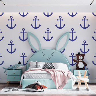 Tapeta Modré kotvy: 336x220 cm