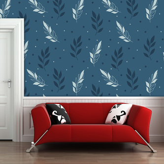 Tapeta Modré klásky: 336x220 cm Tapeta Modré klásky: 336x220 cm