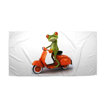 Ručník Žába na motorce: 70x140 cm