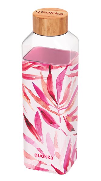 Skleněná láhev na vodu Storm, 700ml, Quokka, flora