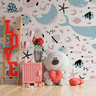 Tapeta Animovaný mořský svět: 125x75 cm