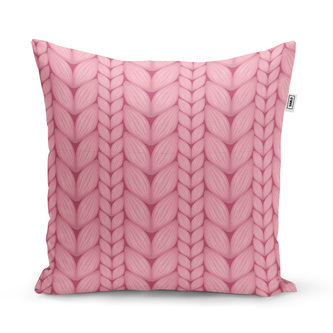 Polštář Růžové pletení: 50x50 cm