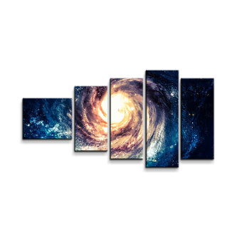 Obraz - 5-dílný Světelný vír: 100x60 cm