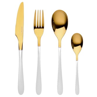 Sada příborů nerez 16 ks Lisboa bílá