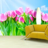 Tapeta Růžové tulipány: 208x125 cm
