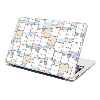 Samolepka na notebook Kreslená koťátka: 38x26 cm