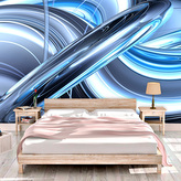 Tapeta Modrá abstrakce: 125x75 cm