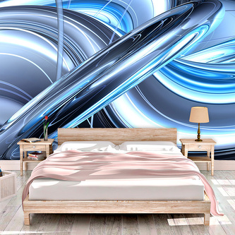 Tapeta Modrá abstrakce: 125x75 cm Tapeta Modrá abstrakce: 125x75 cm