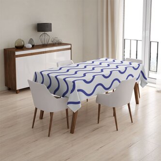 Ubrus Modré vlnky: 90x90 cm