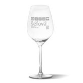 Sklenička na víno Šéfová: 49 cl