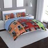 Povlečení Domky: 140x220 / 90x70