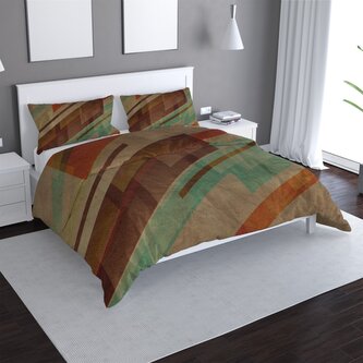 Povlečení Hnědá abstrakce: 140x200 / 90x70 Povlečení Hnědá abstrakce: 140x200 / 90x70